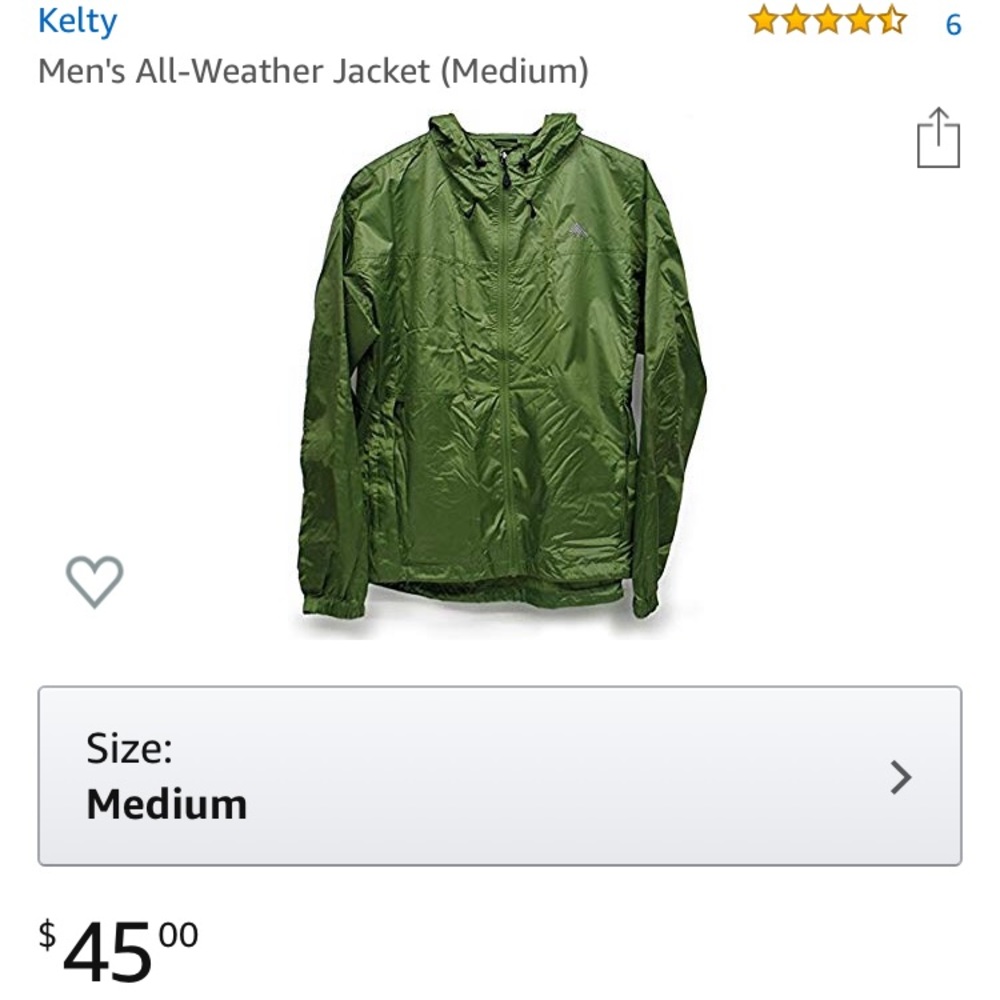 Men’s Kelty All Weather Jacket Medium